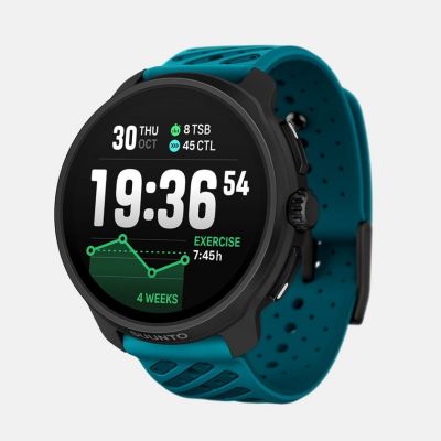 Suunto Race 2 Wave Blue 3,81 cm (1,5") AMOLED 49 mm Digital 466 x 466 px Touchscreen Schwarz GPS