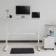 3. Ergo Office Schreibtisch mit manueller Höhenverstellung, max. 40 kg, max. Höhe 117 cm, mit Tischplatte für Sitz- und Steharbeit, ER-401 W