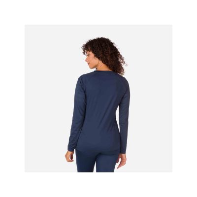 4. ROSSIGNOL W Skpr Ls Tee Marineblaues Thermo-T-Shirt