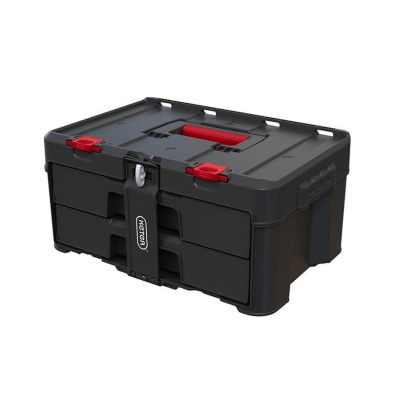 3. KETER Stack"N"Roll Werkzeugkiste mit 2 Schubladen