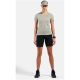 4. Damen-T-Shirt Odlo F-DRY Crew Neck, Kurzarm, grau