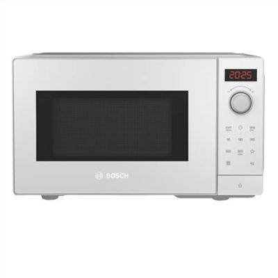 5. Bosch Serie 2 FFL023MW0 Mikrowelle, weiß, Solo-Mikrowelle für die Arbeitsplatte, 20 l, 800 W