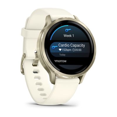 3. GARMIN Venu 4 41mm Beige Lunar Gold Bone Smartwatch