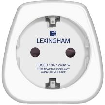 LEXINGHAM Reiseadapter SCHUKO -> UK