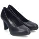 4. Rieker 41560-01 schwarze Lederpumps mit Blockabsatz