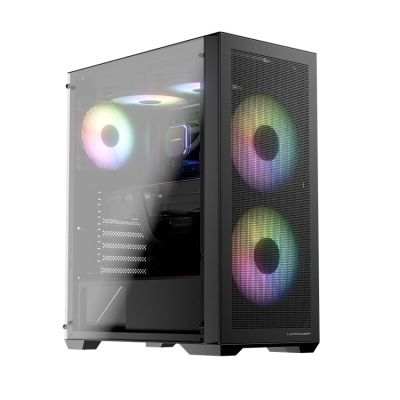 6. LC-Power LC-717B-ON Midi-Tower-Computer-Sicherheitshalterungen Weiß