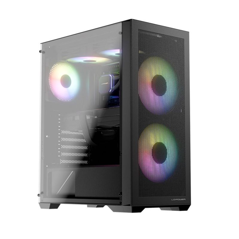 6. LC-Power LC-717B-ON Midi-Tower-Computer-Sicherheitshalterungen Weiß