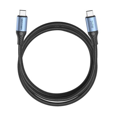3. USB-C-zu-USB-C-Kabel Vention USB 2.0, 5 A, 240 W, 1 m, Schwarz