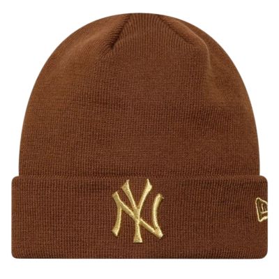 3. New Era Damen Metallic Logo Beanie New York Yankees Mütze 60915931 Braun One Size
