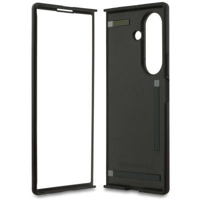 7. Karl Lagerfeld Saffiano Karl&Choupette Pin Case für Samsung Galaxy Z Fold7 – Schwarz