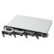 5. Qnap TS-433eU, 1U-Rack, 4x 2,5"/3,5" SATA, ARM Cortex-A55 2,0 GHz 4C, 4 GB RAM, 2x 2,5-GbE-Anschlüsse, 2x USB 3.2, 60-W-Netzteil