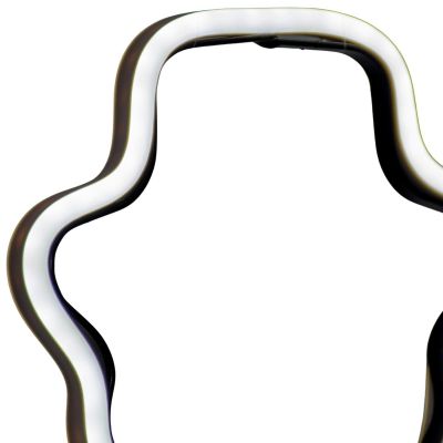 3. NEONSCHNEEMANN WEISS 81 LED BATTERIEBETRIEBEN 14,5x96CM LUCA