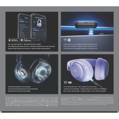 18. Steelseries Arctis Nova 3P Wireless-Kopfhörer für Playstation, Levander