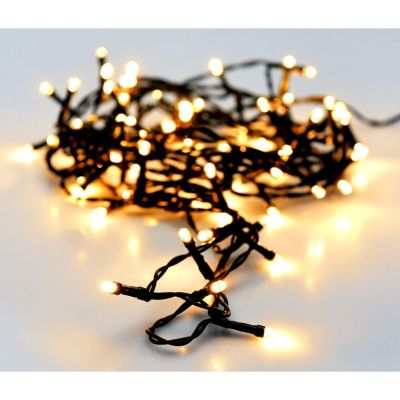 16. Lichterkette für den Weihnachtsbaum, 240 LEDs, Timer, warmweiß