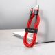 5. Baseus Cafule Kabel CAMKLF-C09 USB-A / Micro USB 1,5A 2 m - rot