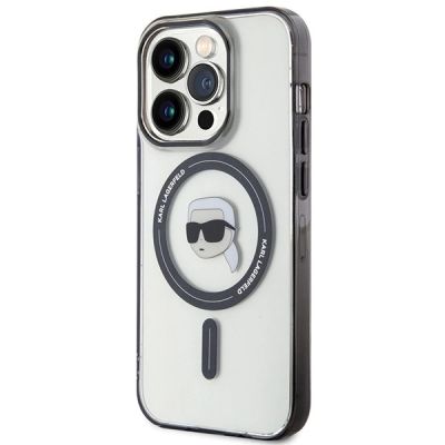 2. Karl Lagerfeld KLHMP15XHKHNOTK iPhone 15 Pro Max 6,7" transparentes Hardcase IML Karl`s Head MagSafe