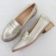 3. Damen-Loafer mit Lochmuster, Metallic-Gold, Potocki 12581