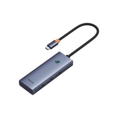 5. Baseus UltraJoy Series 5-Port HUB Dockingstation Space Grau?Type-C auf HDMI4K@30Hz*1+USB 3.0*4?