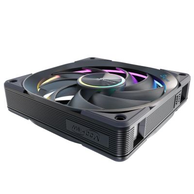8. Seasonic MagFlow ARGB Computergehäuselüfter 12cm Schwarz 3 Stück.
