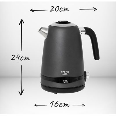 11. ADLER AD 1295g Wasserkocher, grau