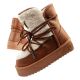 D.Franklin Damen Winterstiefel isoliert braun