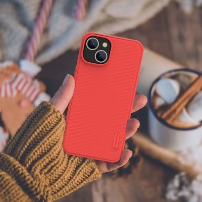 17. Nillkin Super Frosted Shield Pro Hülle für iPhone 14 Plus Rückseite schwarz
