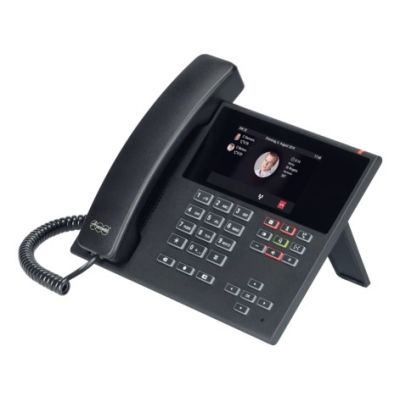 Auerswald COMfortel D-400 VoIP-Telefon mit Anruferkennung/Anklopfen – SIP, RTP, SRTP, SIPS – 6 Leitungen