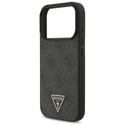 6. Guess 4G Strap Triangle Logo MagSafe Hülle für iPhone 17 Pro - Schwarz