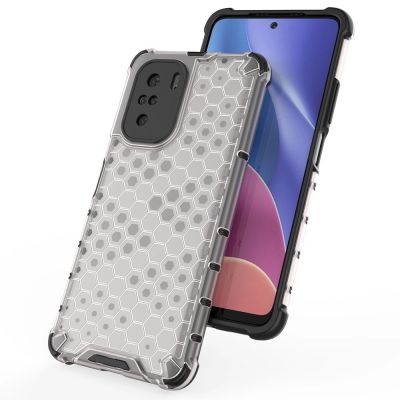 9. Honeycomb Handyhülle Schutzhülle mit TPU Rahmen für Xiaomi Redmi K40 Pro+ / K40 Pro / K40 / Poco F3 blau