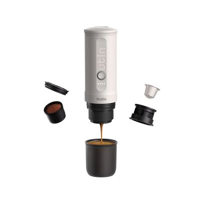 3. Outin Nano Tragbare Kaffeemaschine 7500mAh Weiß