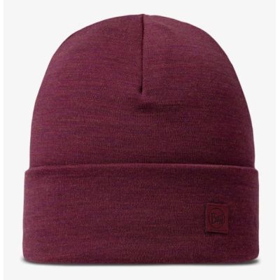 BUFF HEAVYWEIGHT MERINO WOOL LOOSE HAT SOLID TIBETAN RED