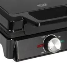 Adler AD 3088 schwarz / Waffeleisen / 2000 W / Antihaftbeschichtung / 2 Waffeln 9 × 14,5 cm
