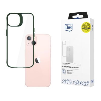 3mk Satin Armor Case+ Grün für Apple iPhone 14 - transparent