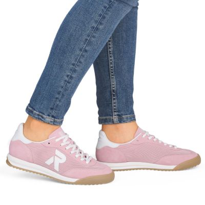 6. Bequeme rosa Damen-Sneaker Rieker W4000-31
