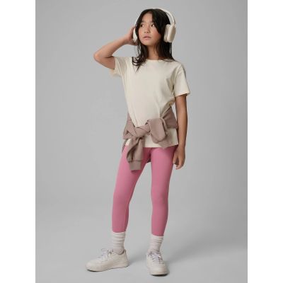 6. Normales, schlichtes Mädchen-T-Shirt 4F 4FJRSS26TTSHF3554-12S