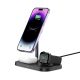 7. Tech-Protect QI15W-A22 induktives MagSafe-Ladegerät mit 3in1 MagSafe-Ständer für Smartphone / Apple Watch / AirPods – Schwarz