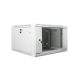 5. Lanberg WF01-6606-10S einteiliger Schrank (6 HE; 368 mm / 600 mm / 600 mm; Wandmontage; Glas; 19 Zoll; grau)