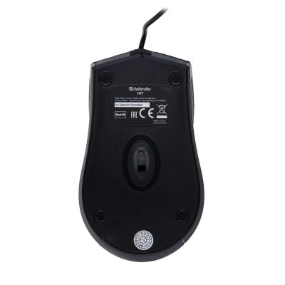 4. Defender Kabelmaus HIT MB-530 Schwarz OTPICAL 1000DPI 3P 52530