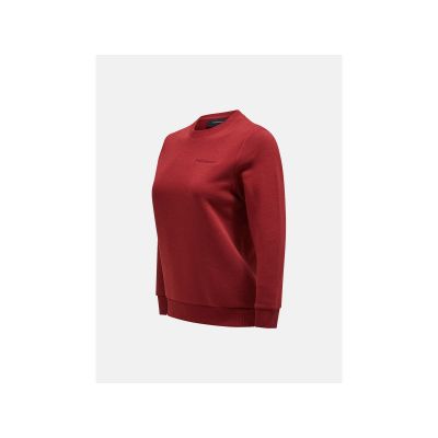 2. Peak Performance W Original Small Logo Crew Burgunder Sweatshirt