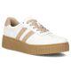 Weiße Damen-Plateauschuhe aus Wildleder, Modell Filippo DP6776