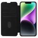 4. Nillkin Qin Leder Pro Hülle iPhone 14 Plus Kamerahülle Holsterhülle Klapphülle Schwarz