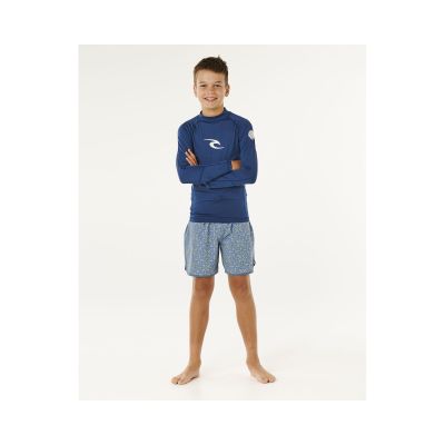 4. Lycra RIP CURL Waves Langarmshirt für Jungen, blau