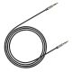 9. Baseus Yiven M30 Stereo AUX 3,5 mm Audiokabel Stecker Miniklinke 1m silber-schwarz (CAM30-BS1)