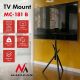 16. MACLEAN TV-Bodenhalterung / -Ständer, 27–55 Zoll, max. VESA 200 x 200, max. 60 kg, MC-181 B