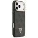 4. Guess 4G PU Dreieck-Logo & Standkamera Magsafe Hülle für iPhone 17 Pro Max - Schwarz