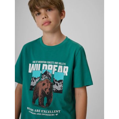 3. Normales bedrucktes Jungen-T-Shirt 4F 4FJKAW26TTSHM4456-46S