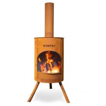 Bonfeu Bonton 50 5002R rostiger Gartenkamin