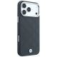 4. BMW MagSafe Hülle mit geprägtem, gestepptem Metalllogo für iPhone 18 Pro Max / 17 Pro Max – Dunkelgrau
