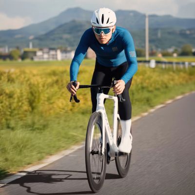 4. Rockbros YDWT020 Diamond Herbst-/Winter-Radjacke, Größe XL – Blau