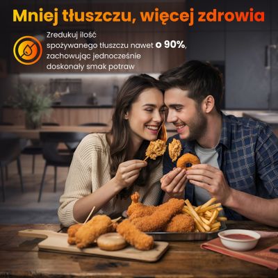11. Extralink Heißluftfritteuse 5,2 l EU SJ-520 Einzeln 5,2 l Heißluftfritteuse Schwarz